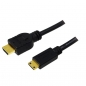 Preview: LogiLink HDMI Adapter Cable, black, 3.0m 
HDMI Male to Mini HDMI Male, gold-plated