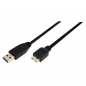 Preview: LogiLink USB 3.0 to Micro-B Cable, black, 1.0m, 
USB-A Male to Micro-B USB Male