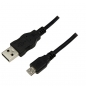 Preview: LogiLink USB 2.0 to Micro USB Cable, black, 1.8m, 
USB-A Male to Micro USB-B Male