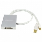 Preview: LogiLink Mini DP + USB to DVI Adapter, 
Mini DP 20-pin Male & USB-A Male to DVI-D Female