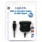 Preview: LogiLink USB 1.1 to DB25 Adapter, black, 1.5m, 
USB1.1-A Male to DB25 Male