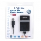 Preview: LogiLink USB 1.1 to VGA Display Adapter, black, 0.3m, 
USB1.1-A Male to HDDB15 Female
