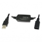 Preview: LogiLink USB 2.0 Active Repeater Cable, black, 15m, 
USB-A Male to USB-A Female