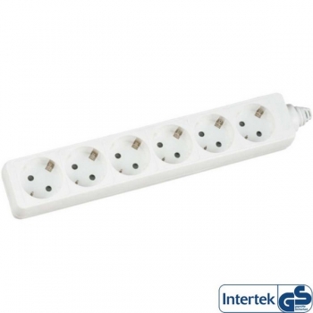 InLine Power Strip 220V, white, 
6 outlets, cord 3.0m