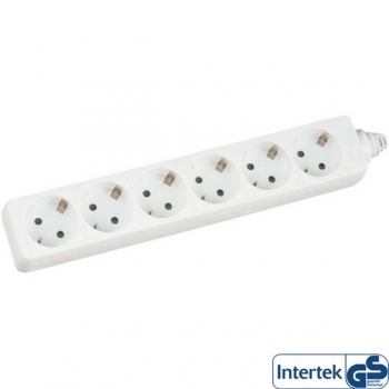 InLine Power Strip 220V, white, 
6 outlets, cord 5.0m