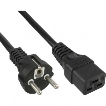 InLine Power Cord 16A/250V, black, 3.0m, 
CEE7/7 (straight) to IEC320-C19