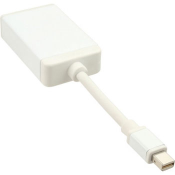 InLine Mini DisplayPort Adapter Cable, white, 0.15m, 
Mini DisplayPort Male to HDDB15 Female