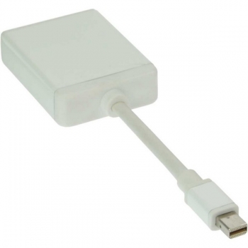 InLine Mini DisplayPort Adapter Cable, white, 0.15m, 
Mini DisplayPort Male to DVI-D 24-1 Female