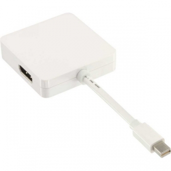 InLine Mini DisplayPort Adapter Cable, white, 0.15m, 
Mini DP Male to HDMI / DVI / DP Female