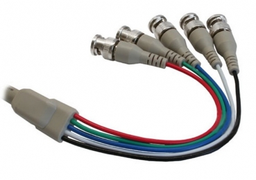 InLine VGA Cable, HD15 M to 5x BNC M, 5.0m