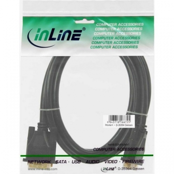 InLine DVI-D Dual Link Cable, black, 2.0m, 
digital 24+1 Male - Male, gold plated