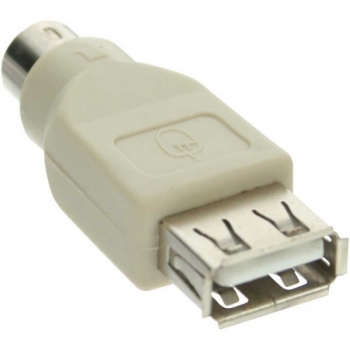 InLine USB PS/2 Adapter, black, 
USB A Female to PS/2 Male