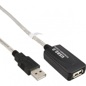 InLine USB 2.0 Active Extension Cable, 5.0m, 
A Male to A Female