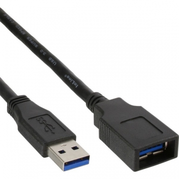 InLine USB 3.0 Extension Cable, black, 1.0m, 
A Male to A Female