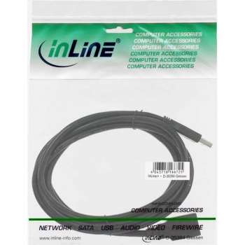 InLine USB 3.0 Extension Cable, black, 2.0m, 
A Male to A Female