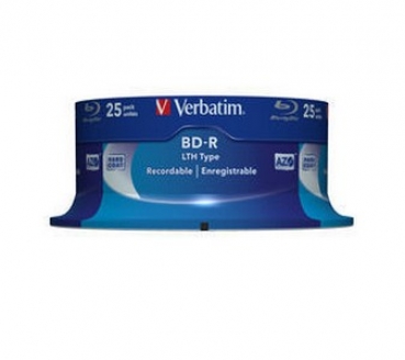 Verbatim BD-R SL LTH, 6x, 25GB, Spindle, 25-pack