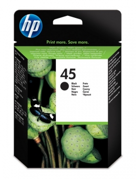 HP 45 Ink Cartridge, black, 42ml