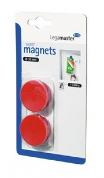Legamaster Magnets 35 mm (super), red, 10-pack