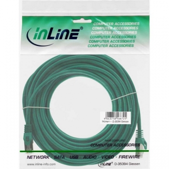 InLine Patch Cable CAT5E F/UTP, green, 15m
