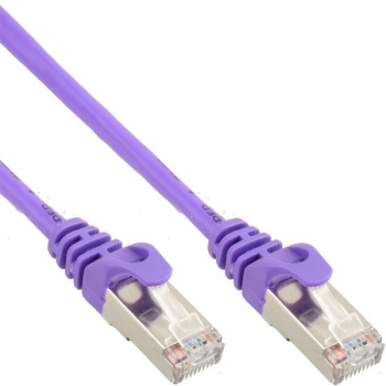 InLine Patch Cable CAT5E SF/UTP, purple, 10m