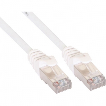 InLine Patch Cable CAT5E SF/UTP, white, 10m