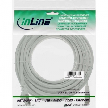 InLine Patch Cable CAT5E SF/UTP, white, 50m