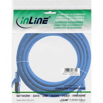 InLine Patch Cable CAT5E F/UTP, blue, 5.0m