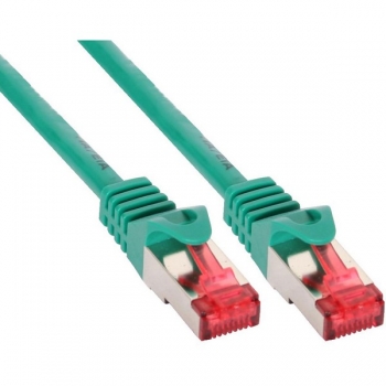 InLine Patch Cable CAT6 S/FTP, PVC, green, 0.3m