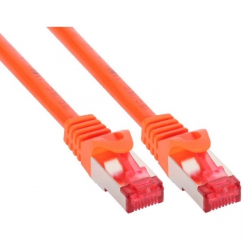 InLine Patch Cable CAT6 S/FTP, PVC, orange, 0.5m