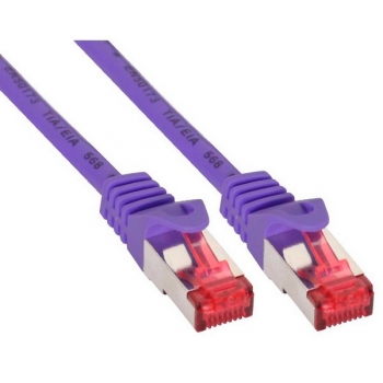 InLine Patch Cable CAT6 S/FTP, PVC, purple, 2.0m