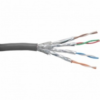 InLine Bulk Cable Stranded CAT6 S/FTP, 100m, grey