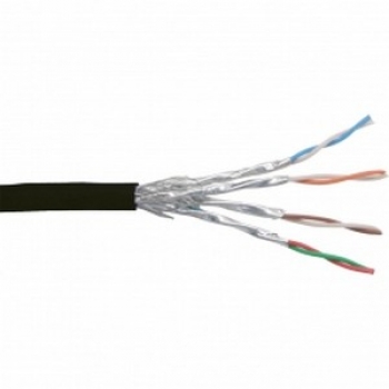 InLine Bulk Cable Stranded CAT6 S/FTP, 100m, black