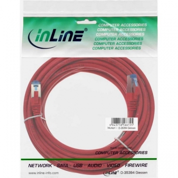 InLine Patch Cable CAT6A S/FTP, red, 10m
