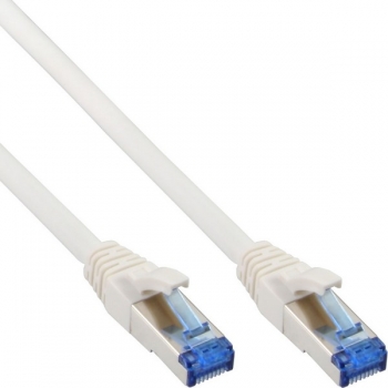 InLine Patch Cable CAT6A S/FTP, white, 0.5m