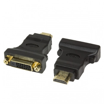 LogiLink HDMI to DVI-D Adapter, black
HDMI Male - DVI-D (24+1) Female, gold-plated