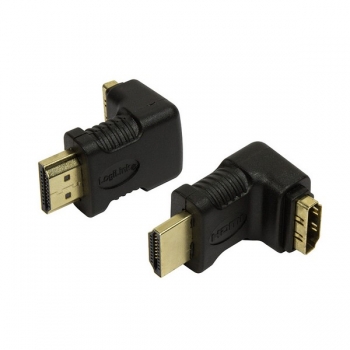 LogiLink HDMI Mini Adapter 90 degree angled, black
HDMI Male to HDMI Female, gold-plated