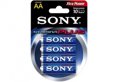Sony Alkaline Battery, size AA, 4-pack