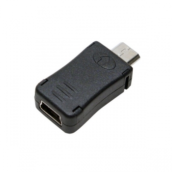 LogiLink Micro USB to Mini USB Adapter, black, 
Micro USB-B Male to Mini USB female