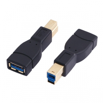 LogiLink USB 3.0 Adapter, black, 
USB-B Male to USB-A Female