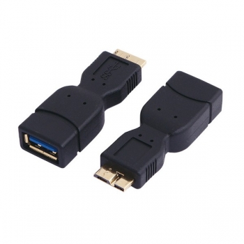 LogiLink USB 3.0 Adapter, black, 
Micro-B Male to USB-A Female