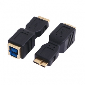 LogiLink USB 3.0 Adapter, black, 
Micro-B Male to USB-B Female