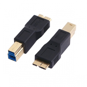 LogiLink USB 3.0 Adapter, black, 
Micro-B Male to USB-B Male