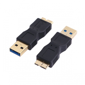 LogiLink USB 3.0 Adapter, black, 
Micro-B Male to USB-A Male