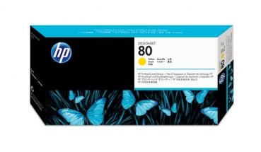 HP 80 DesignJet Printhead/Printhead Cleaner, yellow