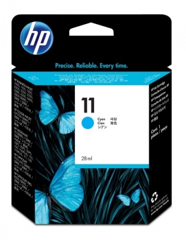 HP 11 Ink Cartridge, cyan, 28ml