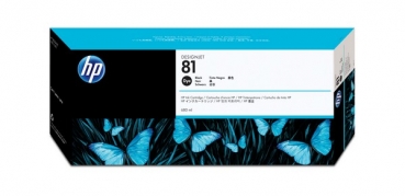 HP 81 DesignJet Dye Ink Cartridge, 680ml, black