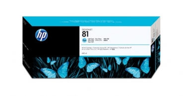 HP 81 DesignJet Dye Ink Cartridge, 680ml, light cyan