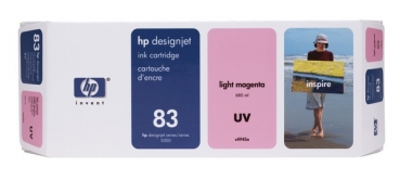HP 83 DesignJet UV Ink Cartridge, 680ml, light magenta