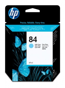 HP 84 DesignJet Ink Cartridge, 69ml, light cyan