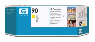 HP 90 DesignJet Printhead/Printhead Cleaner, yellow